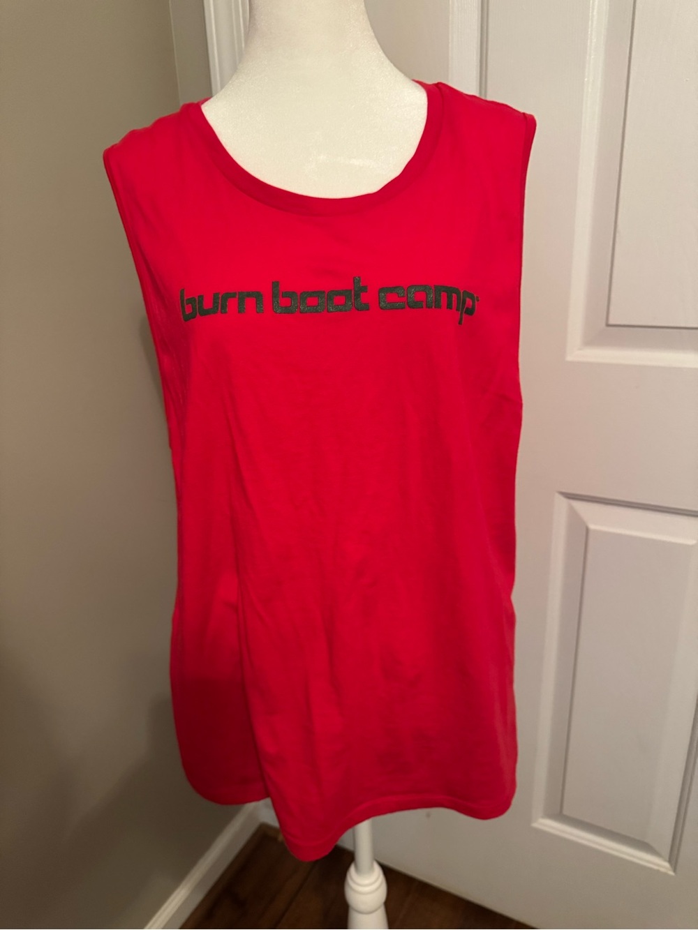 Burn Boot Camp Christmas Red Muscle Tee